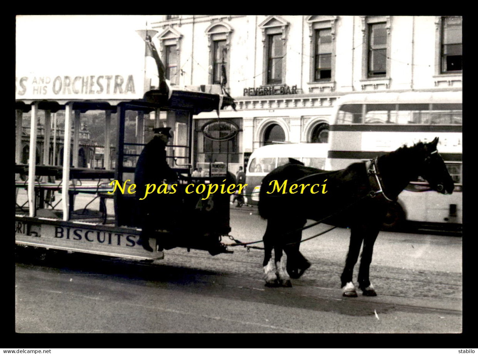 ROYAUME-UNI - ILE DE MAN - TRAMWAY HIPPOMOBILE - CARTE PHOTO MODERNE - Isle Of Man