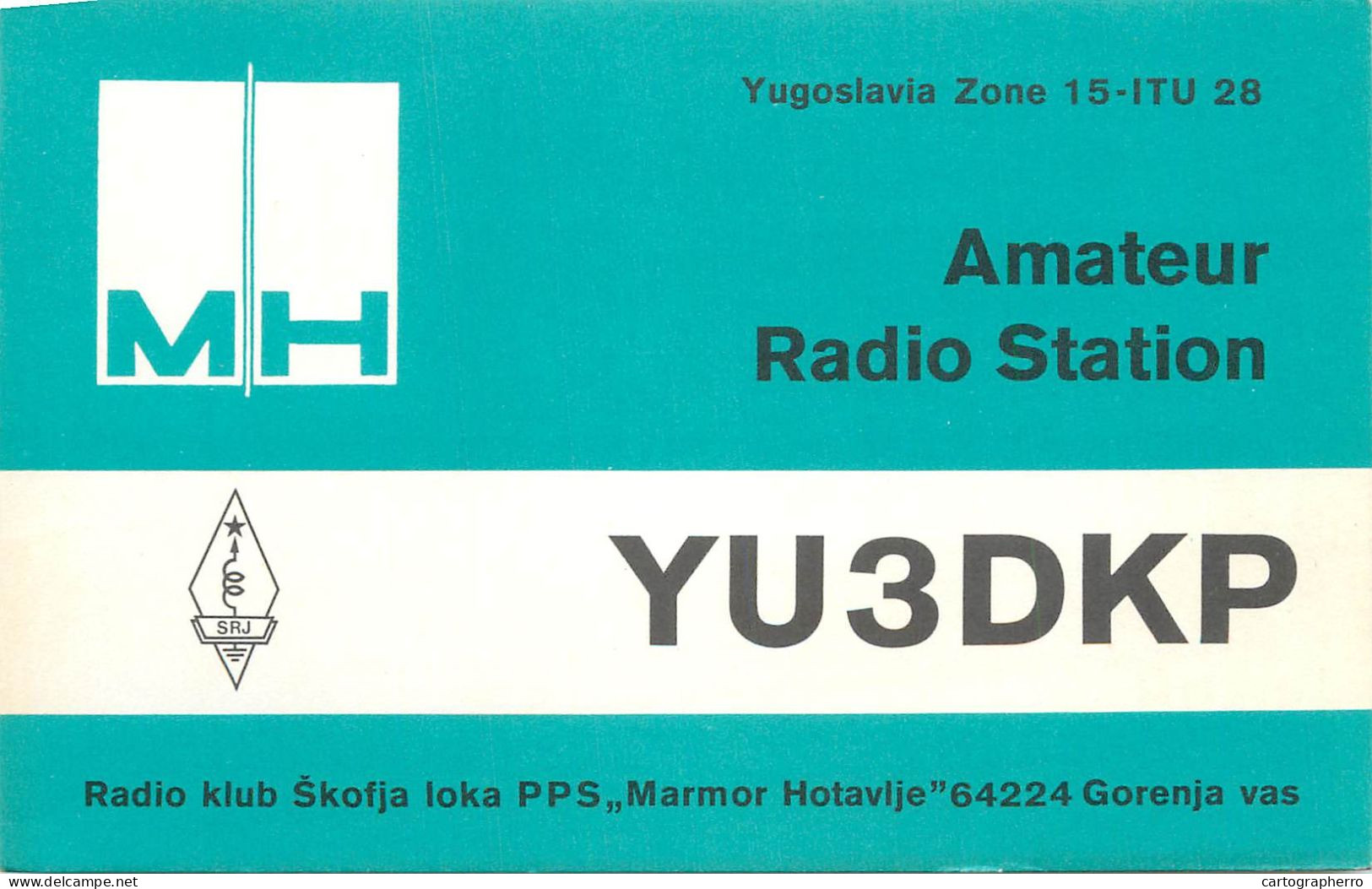 QSL Card Yugoslavia Amateur Radio Station YU3DKP 1983 YO3CD - Radio Amatoriale