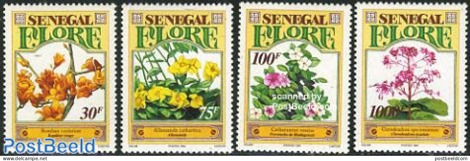 Senegal 1995 Flora 4v, Mint NH, Nature - Flowers & Plants - Senegal (1960-...)