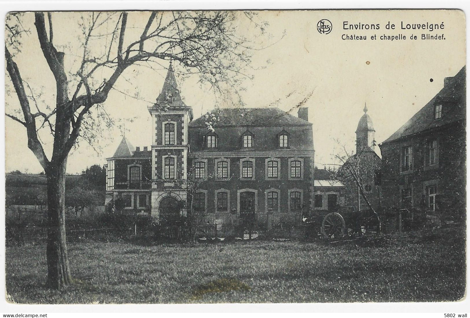 LOUVEIGNE : Château Et Chapelle De Blindef - 1911 - Sprimont