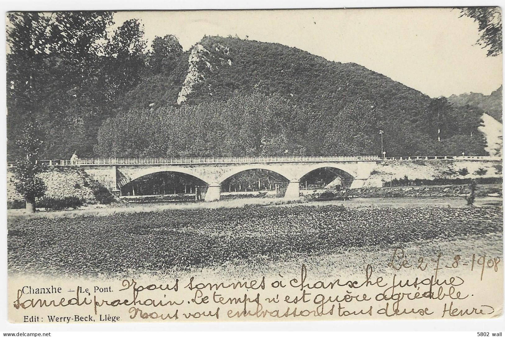 SPRIMONT - CHANXHE : Le Pont - 1903 - Sprimont