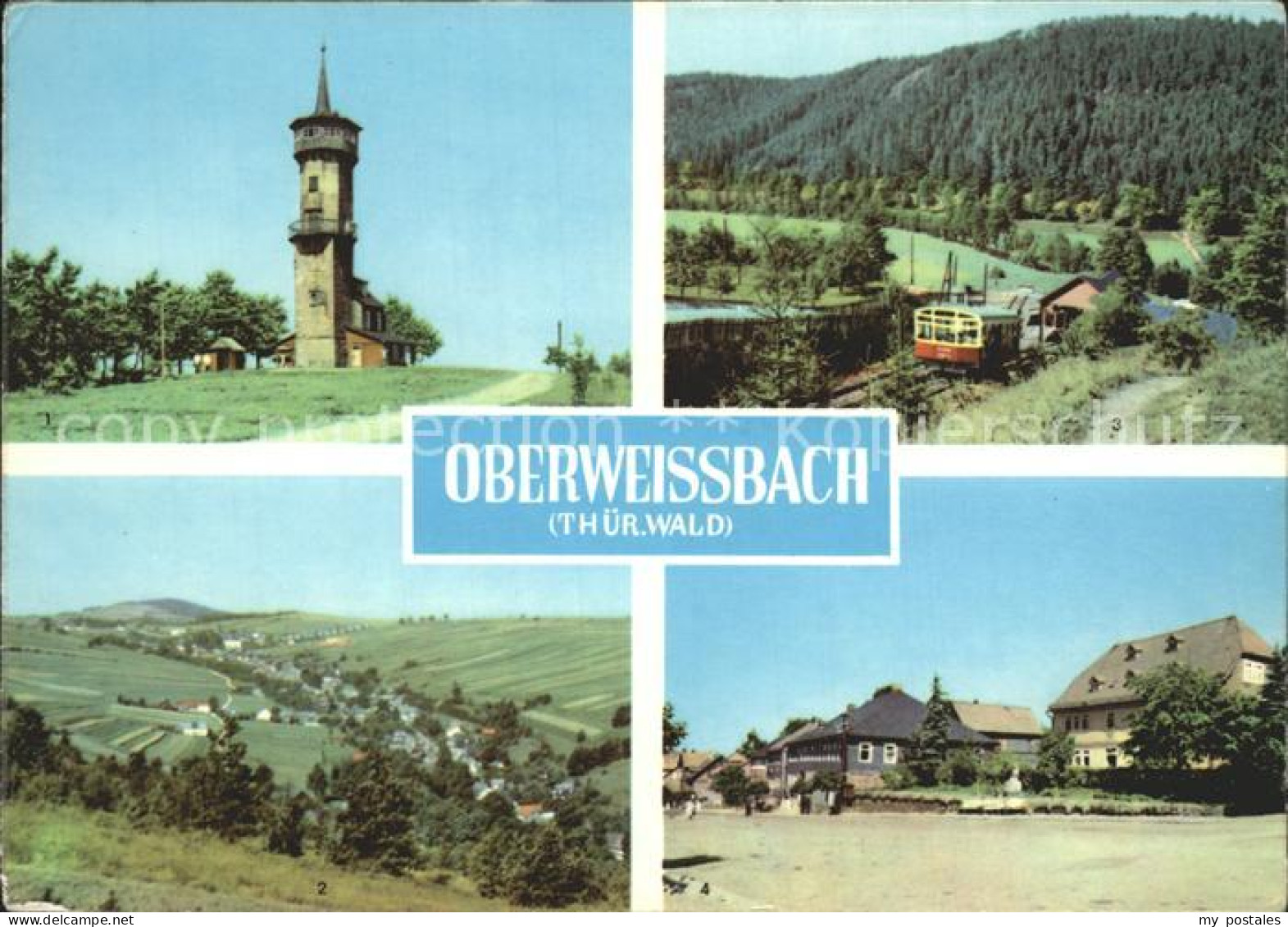 72264407 Oberweissbach Teilansicht Turm Bahn Oberweissbach - Oberweissbach