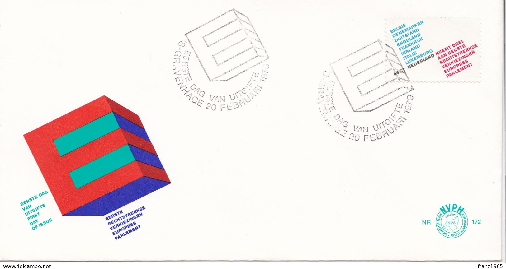 1st Direct General Elections European Parliament - 1979 - FDC