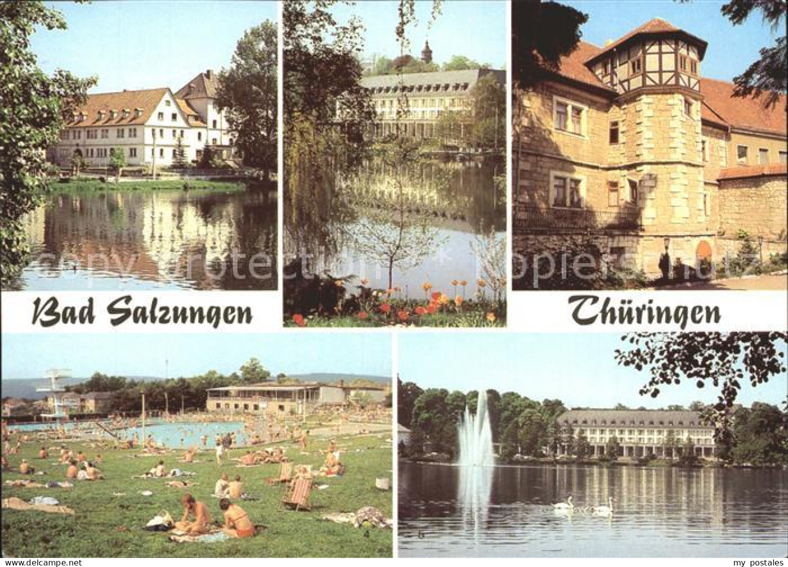 72263583 Bad Salzungen Hufeland-Sanatorium Kurhaus Haunscher Hof Schwimmbad 3 Ei - Bad Salzungen