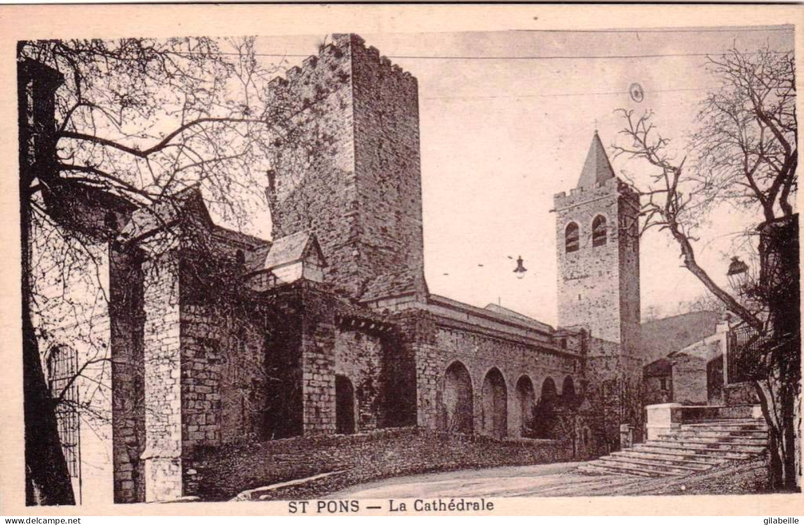 34 - Herault - SAINT PONS De THOMIERES  - La Cathedrale - Saint-Pons-de-Thomières