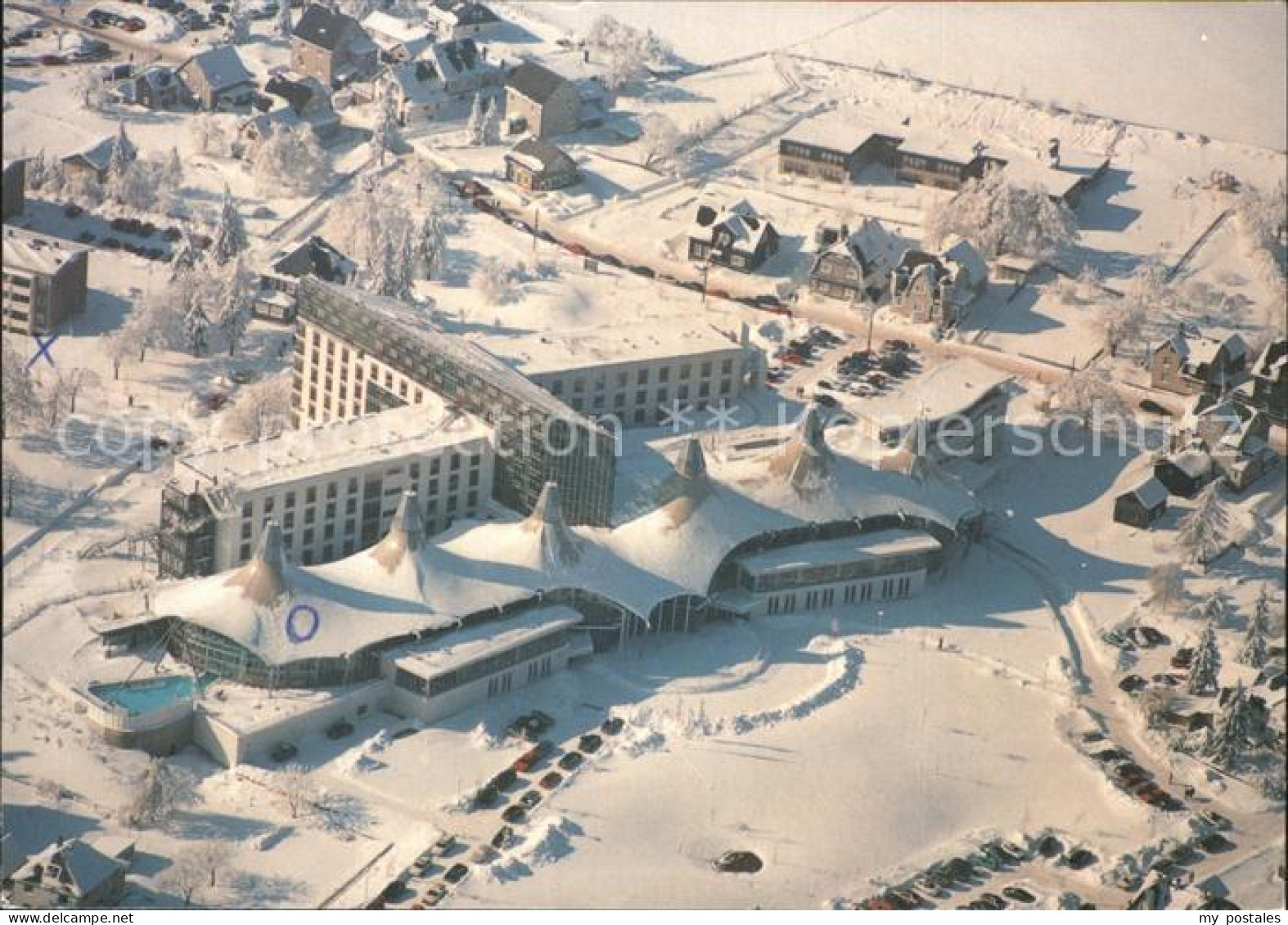 72263521 Masserberg Fliegeraufnahme Kurverwaltung Im Schnee Masserberg - Masserberg