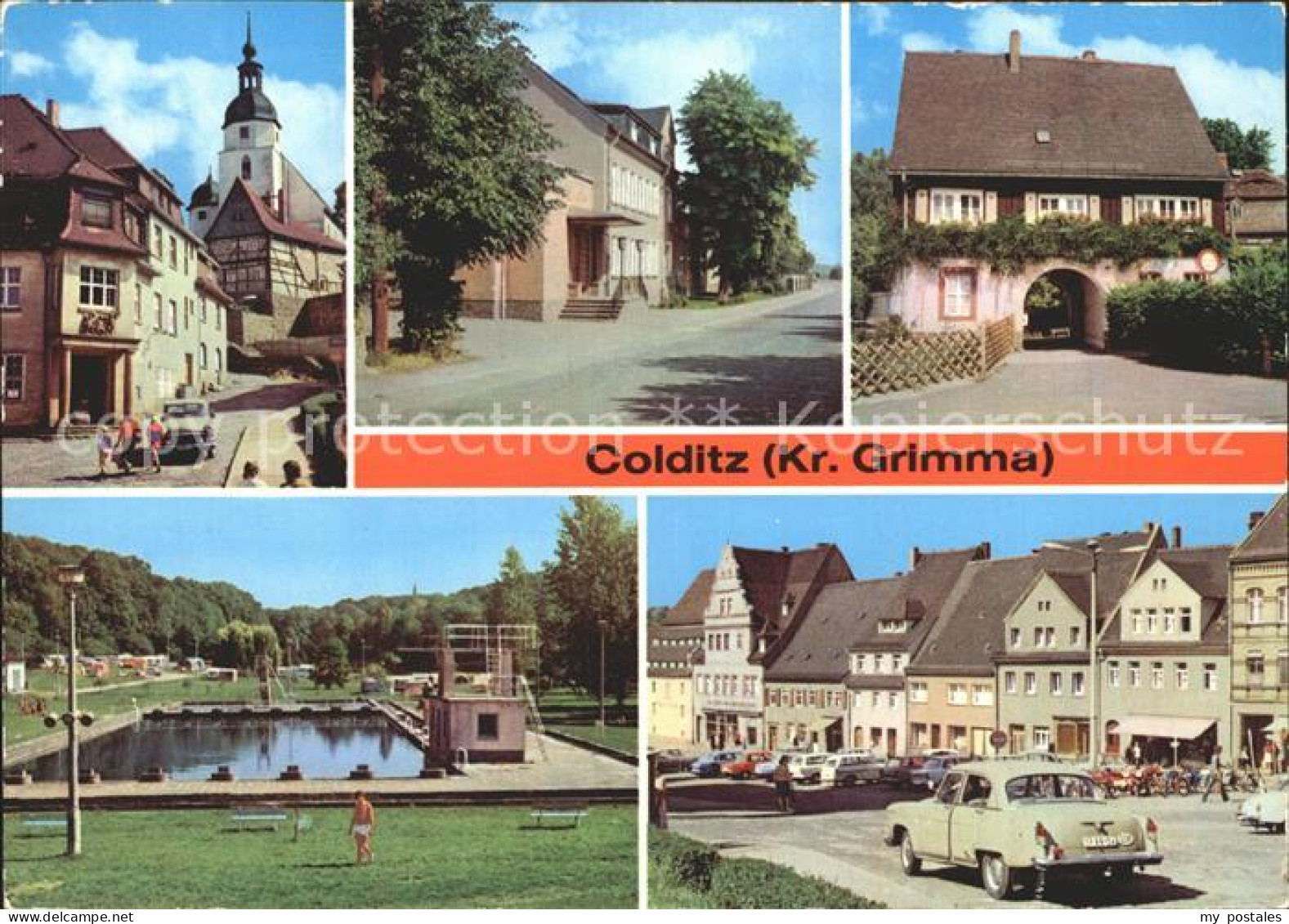 72263333 Colditz Eingang Tiergarten Markt Waldbad Colditz - Colditz