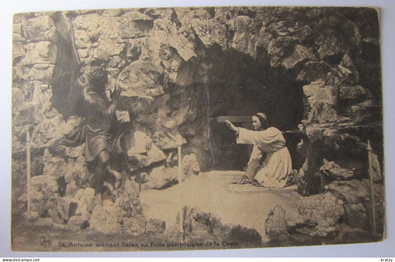 BELGIQUE - NAMUR - ASSESSE - CRUPET - Grottes De Saint-Antoine - Saint-Antoine Chassant Le Démon - Assesse