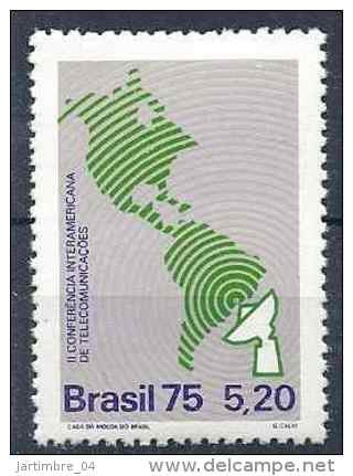 1975 BRESIL 1171**  Télécommunications, Amérique - Unused Stamps