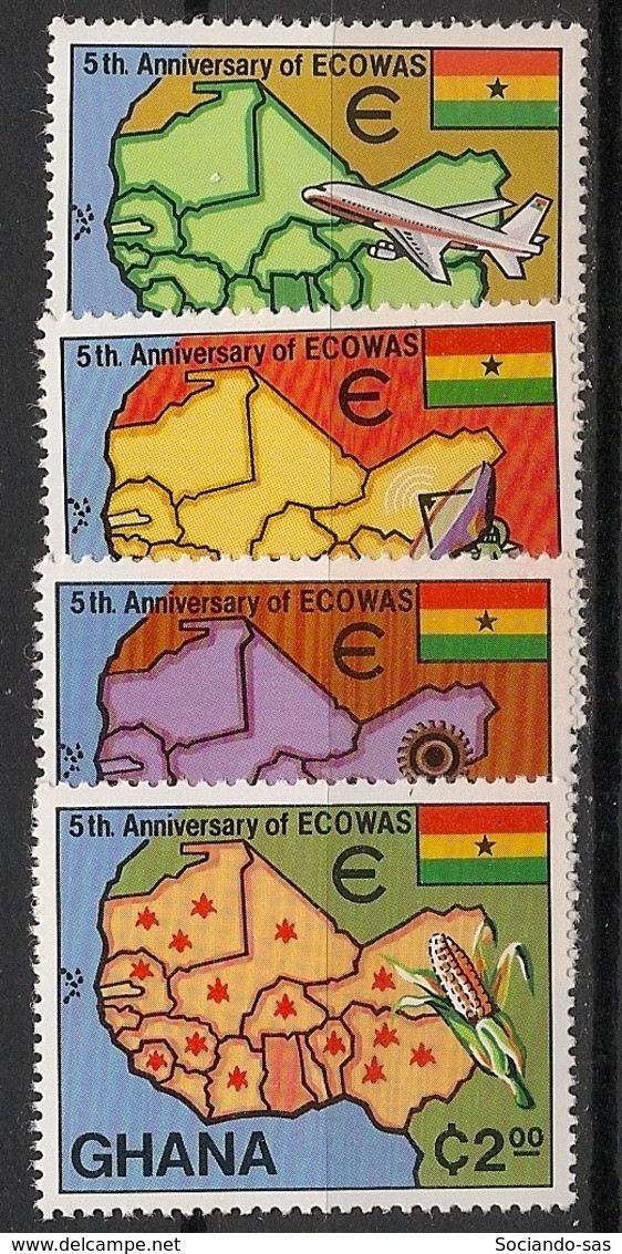 GHANA - 1980 - N°YT. 684 à 687 - ECOWAS - Neuf Luxe ** / MNH / Postfrisch - Ghana (1957-...)