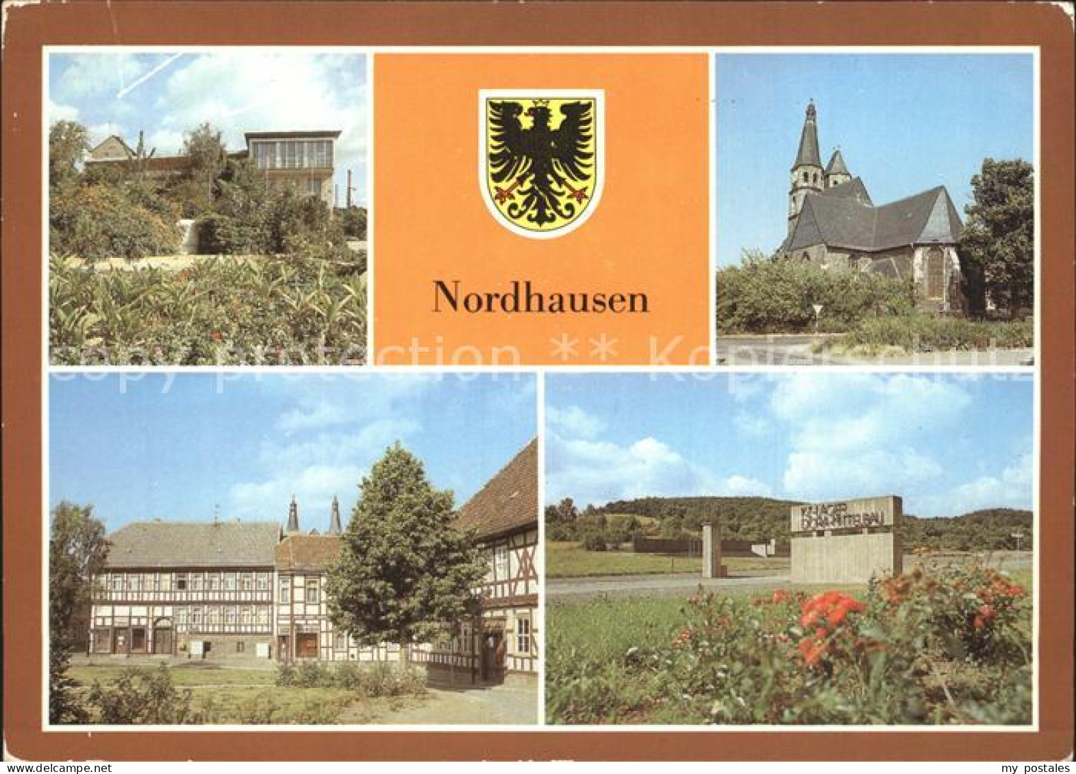 72262184 Nordhausen Thueringen HO Gaststaette Stadtterrasse Blasiikirche Fachwer - Nordhausen