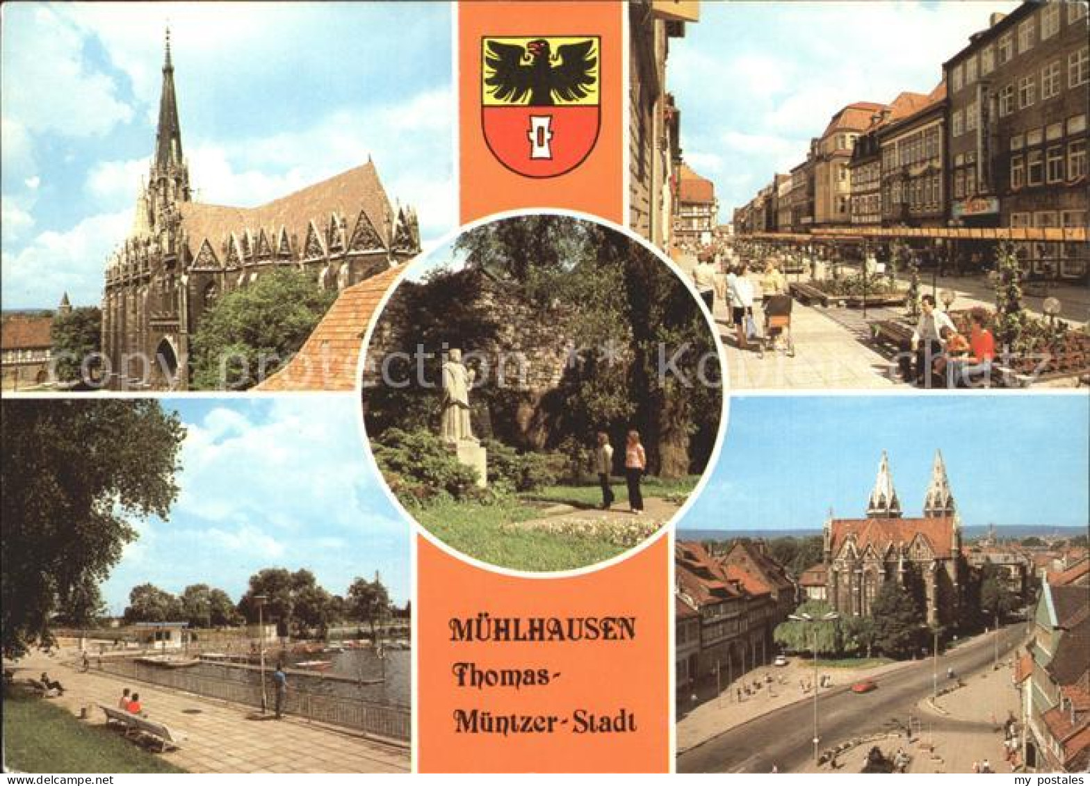 72262183 Muehlhausen Thueringen Marienkirche Thomas Muentzer Denkmal Steinweg Na - Muehlhausen