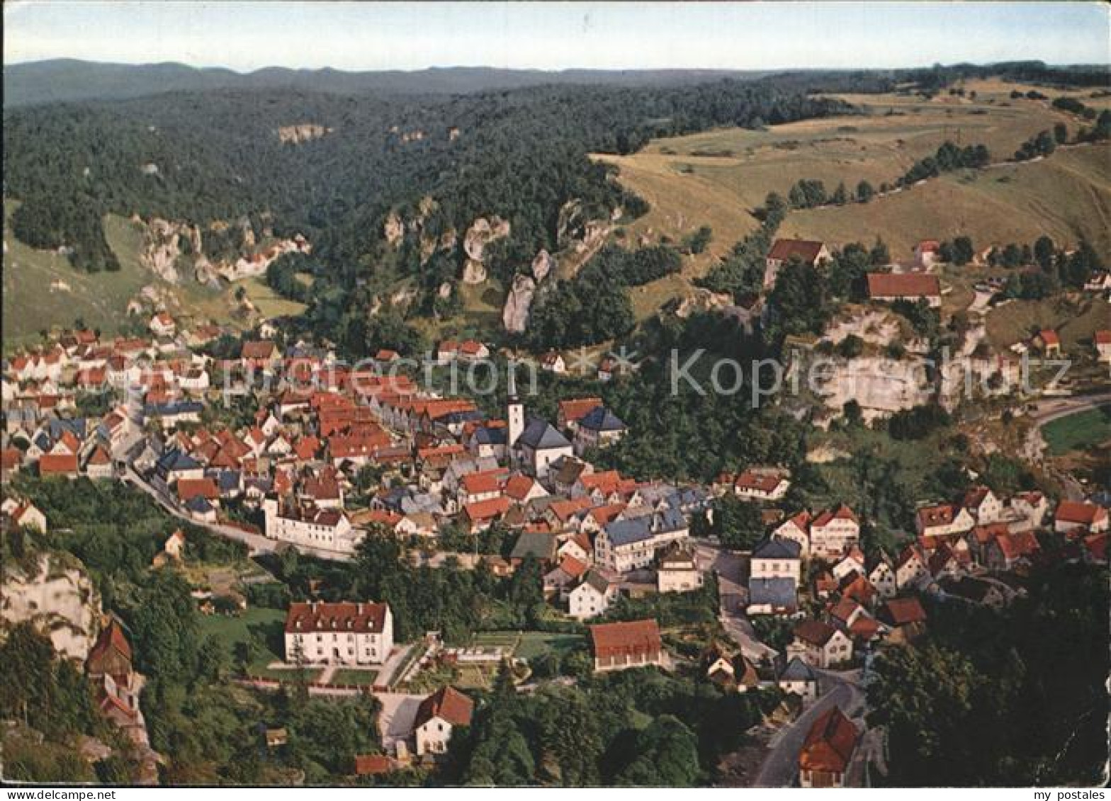 72262168 Pottenstein Oberfranken Luftkurort Fraenkische Schweiz Fliegeraufnahme  - Pottenstein