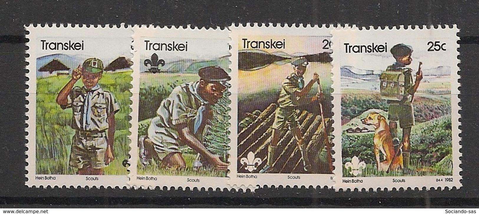 TRANSKEI - 1982 - N°YT. 103 à 106 - Scoutisme / Scouts - Neuf Luxe ** / MNH / Postfrisch - Transkei