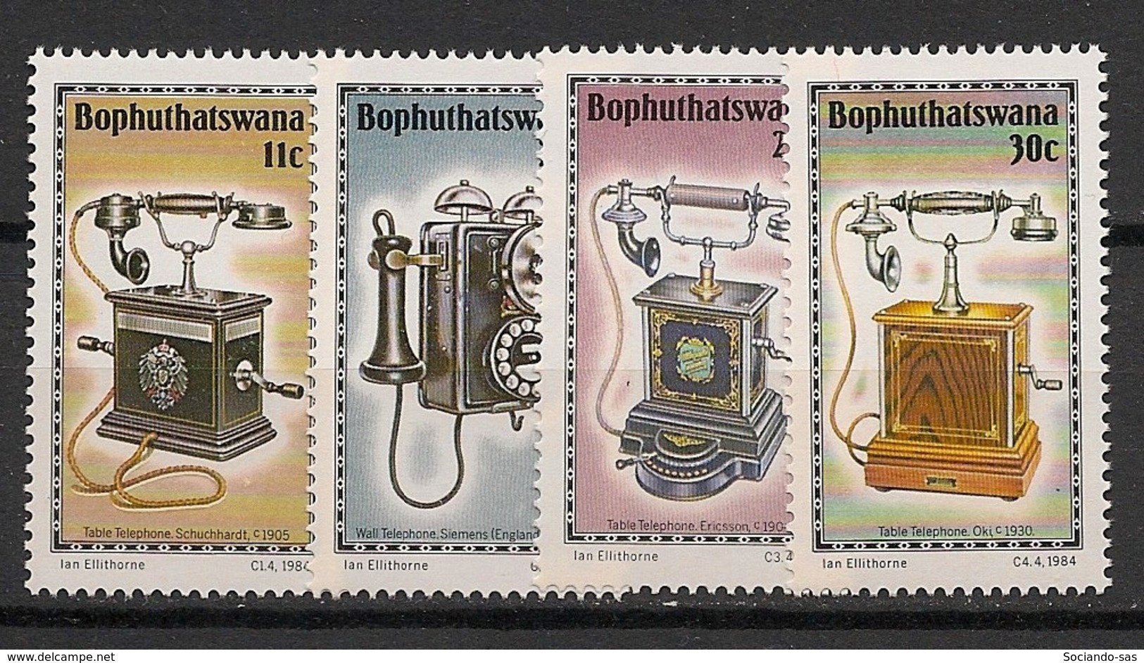 BOPHUTHATSWANA - 1984 - N°YT. 125 à 128 - Telephone - Neuf Luxe ** / MNH / Postfrisch - Bophuthatswana