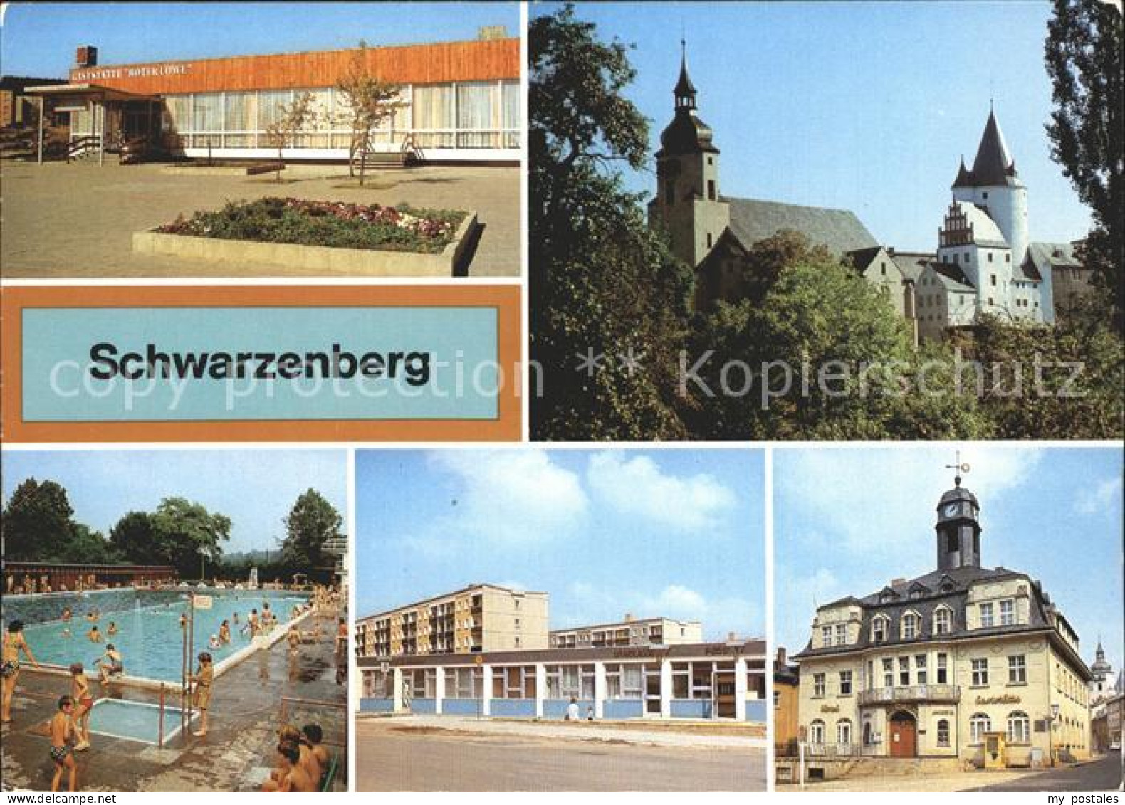 72261944 Schwarzenberg Erzgebirge Schloss Kirche Freibad Wohngebiet Wilhelm Piec - Schwarzenberg (Erzgeb.)