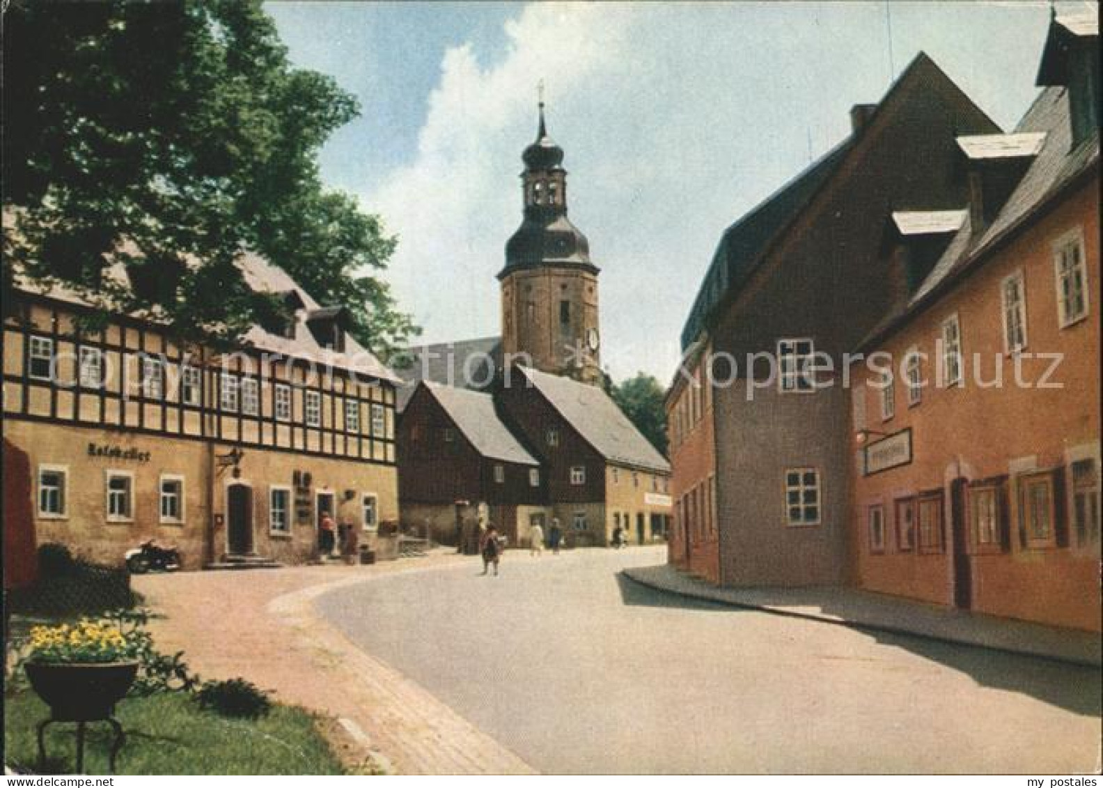 72261926 Geising Erzgebirge HOG Ratskeller Kirche Geising - Geising