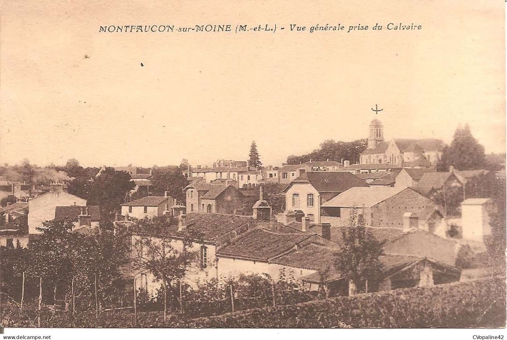 MONTFAUCON-SUR-MOINE (49) Vue Générale Prise Du Calvaire - Montfaucon