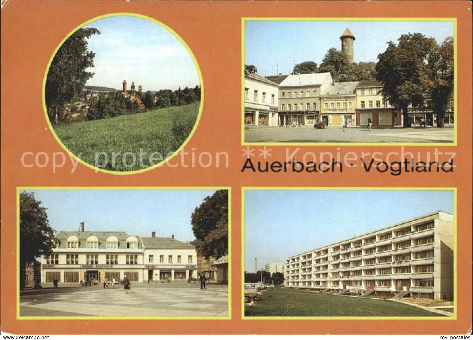 72261865 Auerbach Vogtland 3 Tuerme Friendsplatz Schloss Kontakt Kaufhaus Max Ro - Auerbach (Vogtland)