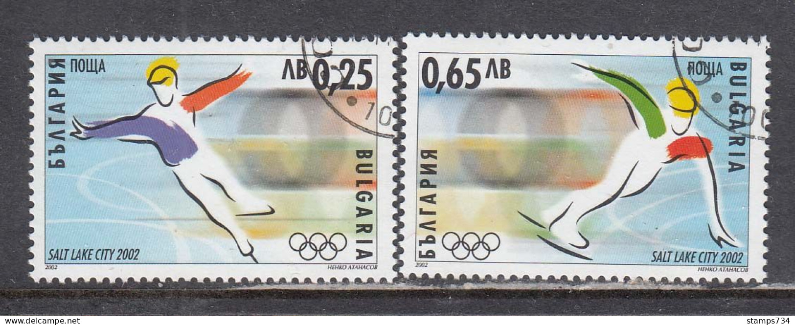Bulgaria 2002 - Winter Olympic Games, Salt Lake City, Mi-nr. 4547/48, Used - Gebraucht