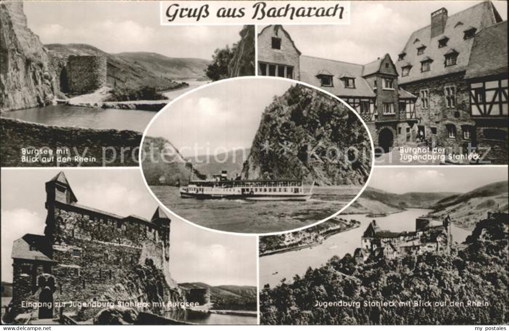 72261345 Bacharach Rhein Burgsee Mit Rhein Burghof Der Jugendburg Stahleck  Bach - Bacharach