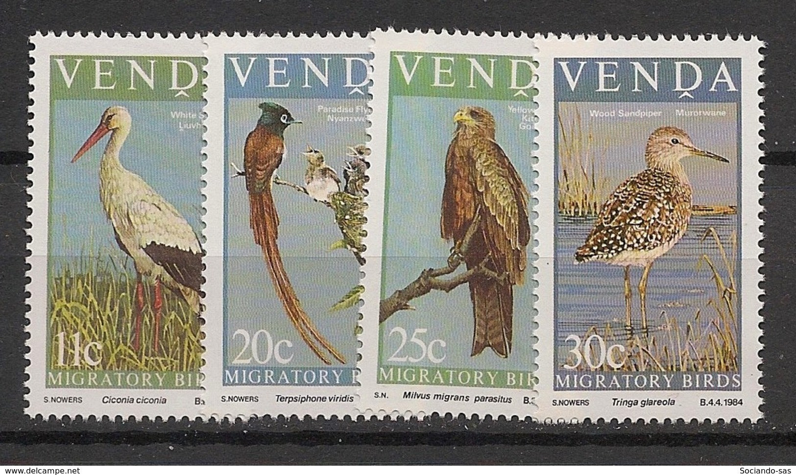 VENDA - 1984 - N°YT. 91 à 94 - Oiseaux / Birds - Neuf Luxe ** / MNH / Postfrisch - Venda