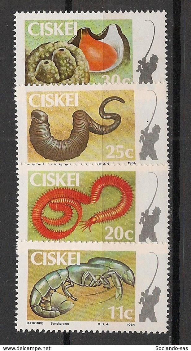 CISKEI - 1984 - N°YT. 57 à 60 - Appâts / Baits - Neuf Luxe ** / MNH / Postfrisch - Ciskei