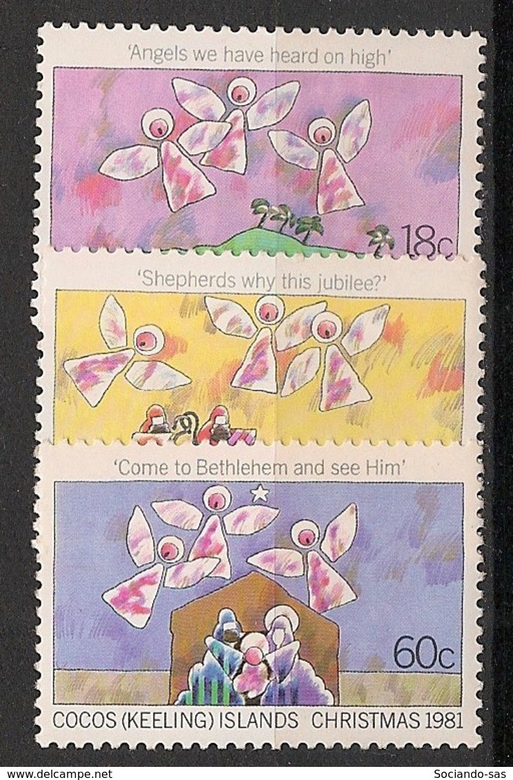 COCOS - 1981 - N°YT. 75 à 77 - Noel - Neuf Luxe ** / MNH / Postfrisch - Cocoseilanden