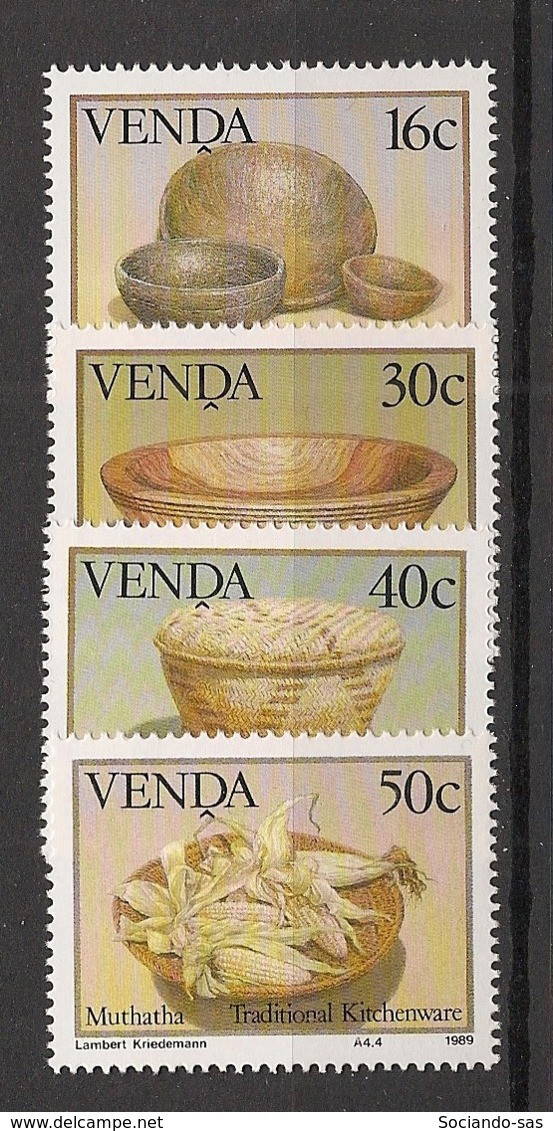 VENDA - 1989 - N°YT. 183 à 186 - Traditional Kitchenware - Neuf Luxe ** / MNH / Postfrisch - Venda
