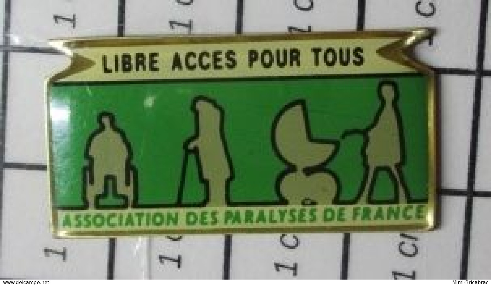 1515c  Pin's Pins / Rare Et De Belle Qualité !!! ASSOCIATIONS / LIBRE ACCES POUR TOUS APF ASSOCIATION DES PARALYSES - Associations