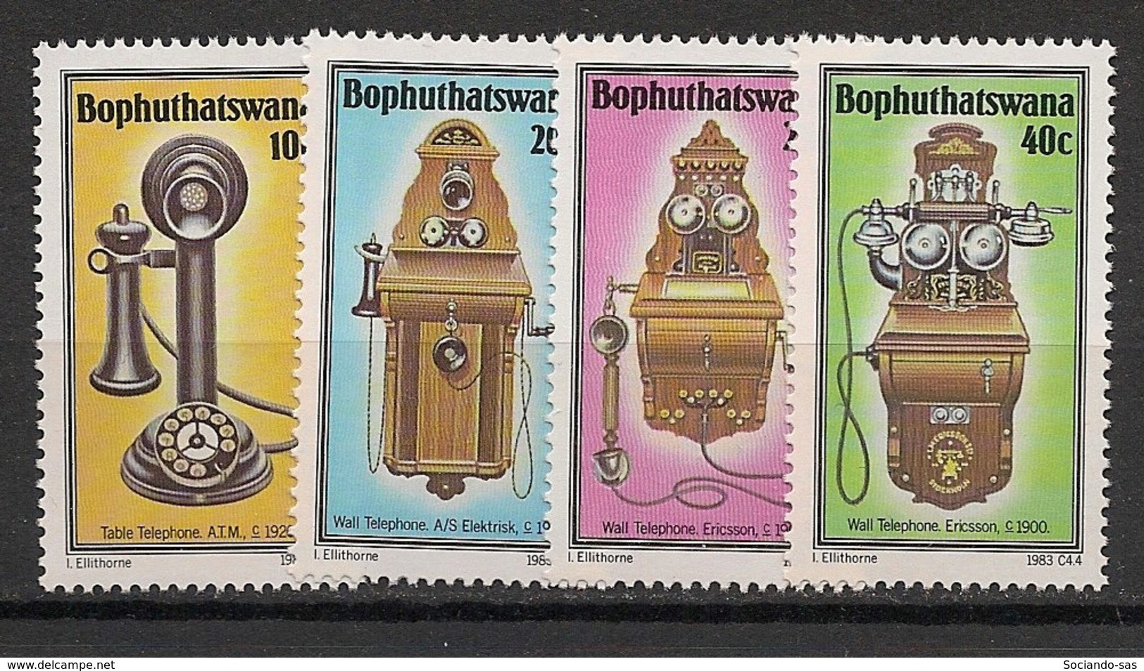 BOPHUTHATSWANA - 1983 - N°YT. 108 à 111 - Telephone - Neuf Luxe ** / MNH / Postfrisch - Bofutatsuana