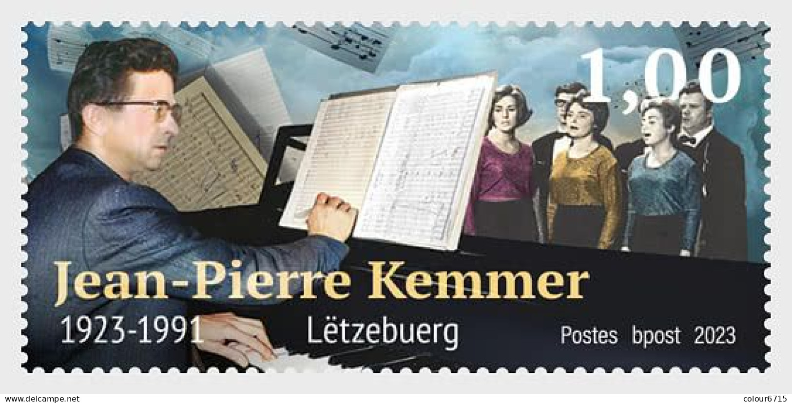 Luxembourg 2023 The 100th Anniversary Of Jean-Pierre Kemmer, Composer Stamp 1v MNH - Ongebruikt