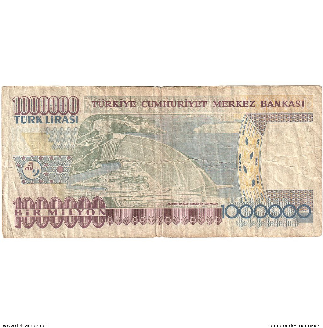 Turquie, 1000000 Lira, 1970-10-14, TTB - Turkije