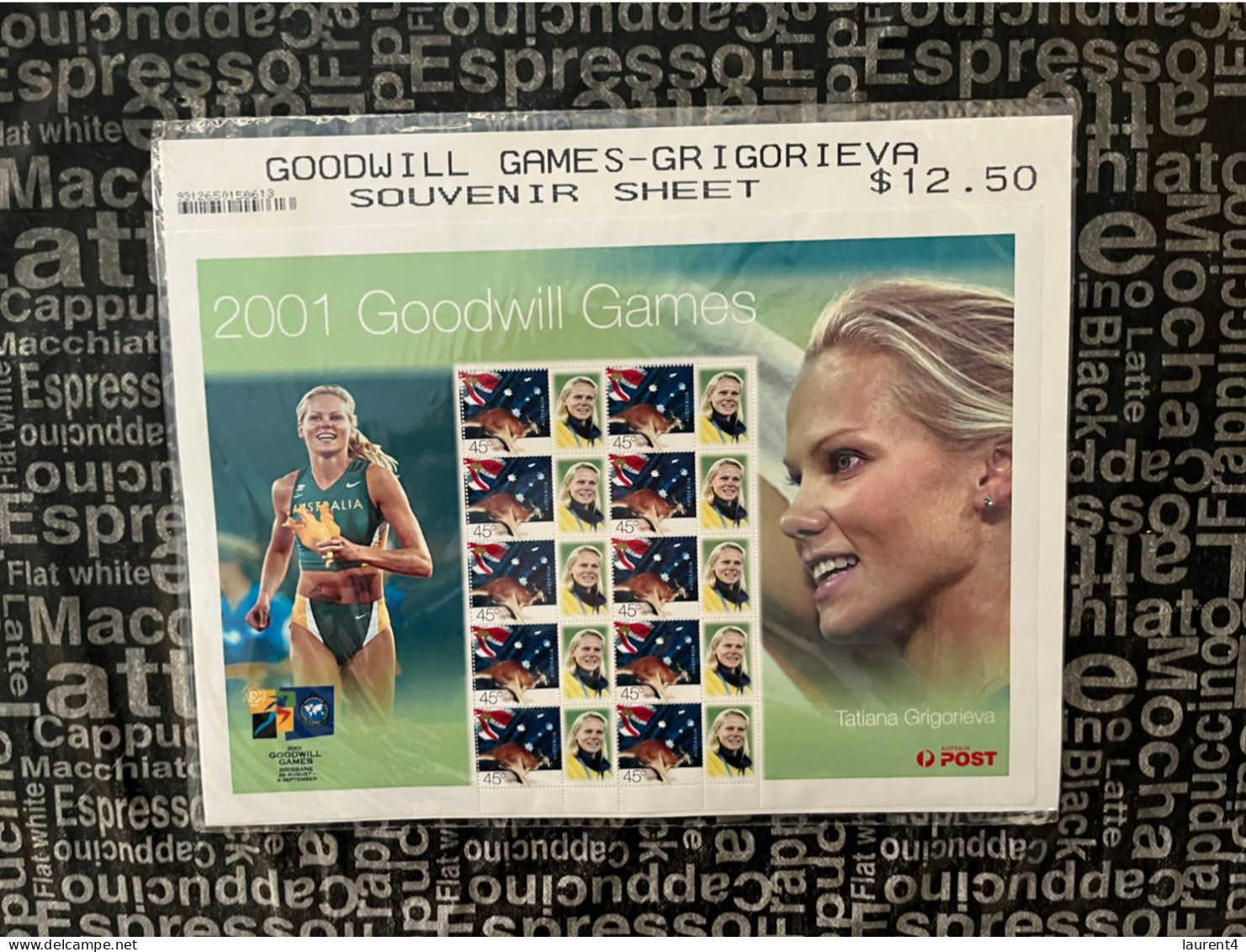 (folder 15-3-2024) Australia Post - 2001 Goowill Games (runner Tatiana Grigorieva)  RRP Was $ 12.50 In 2001 ! - Hojas, Bloques & Múltiples