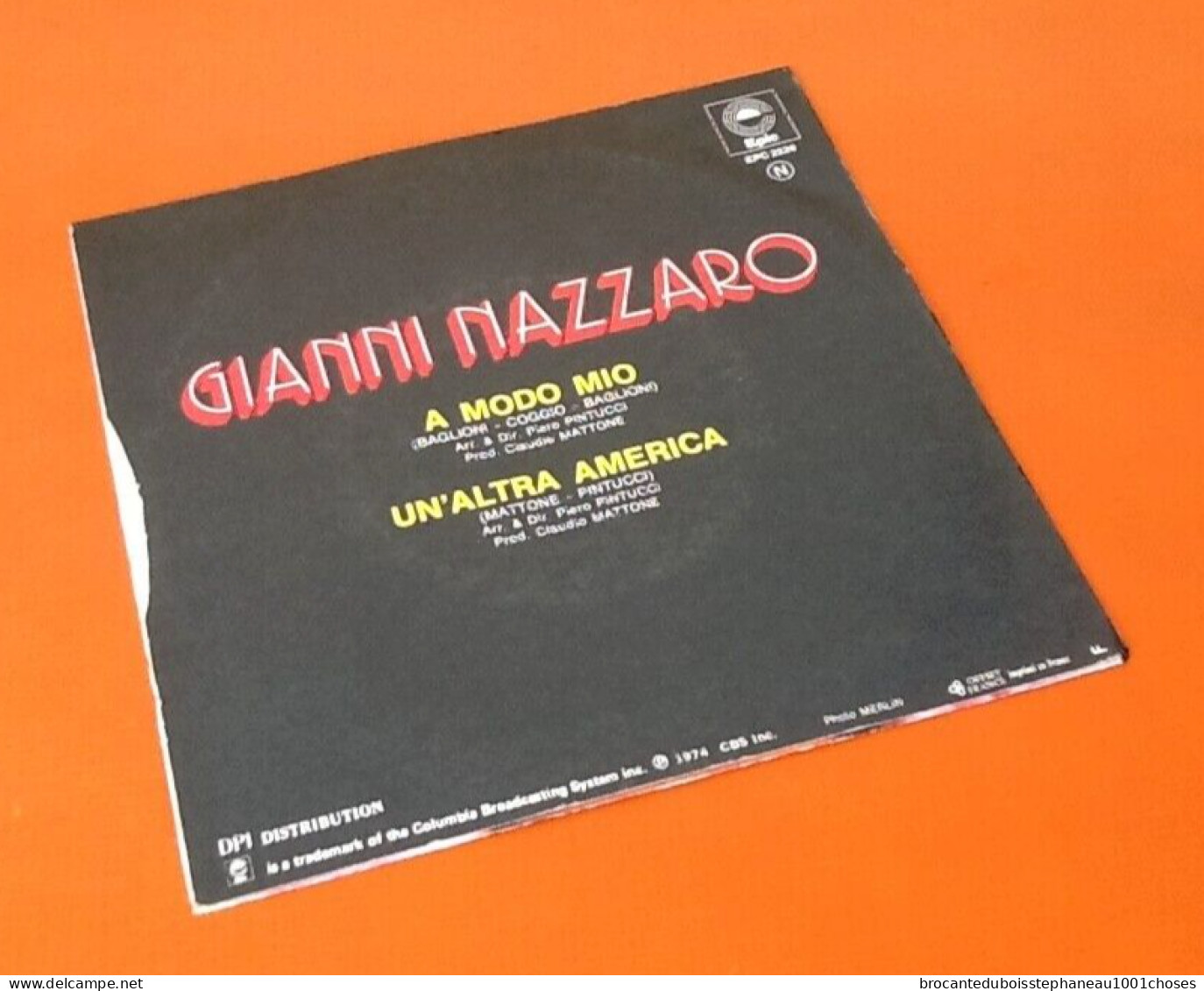 Vinyle 45 Tours Gianni Nazzaro  A Modo Mio  (1974) - Altri - Musica Italiana