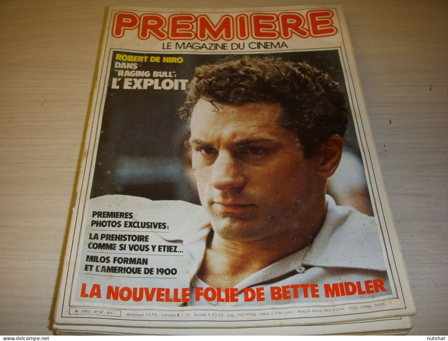 CINEMA PREMIERE 047 02.1981 Robert De NIRO M. FORMAN Bette MIDLER Francis PERRIN - Film