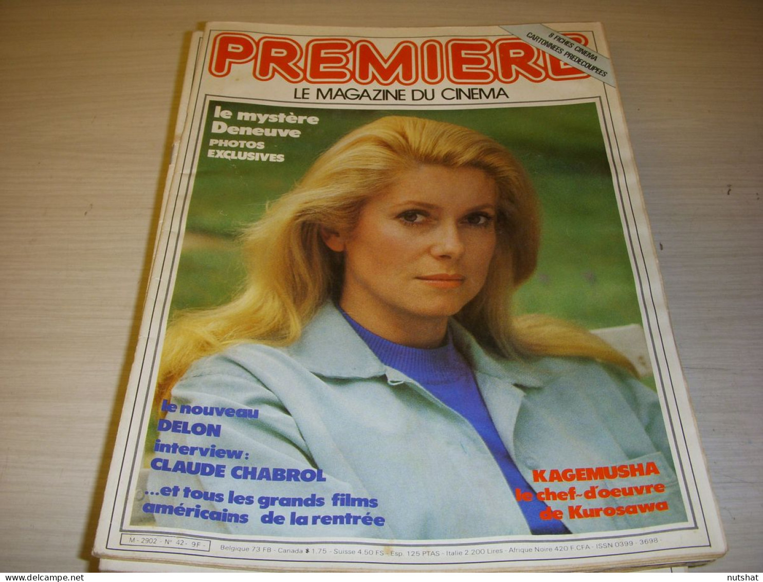 CINEMA PREMIERE 042 09.1980 Catherine DENEUVE A. DELON Claude CHABROL KAGEMUSHA  - Film