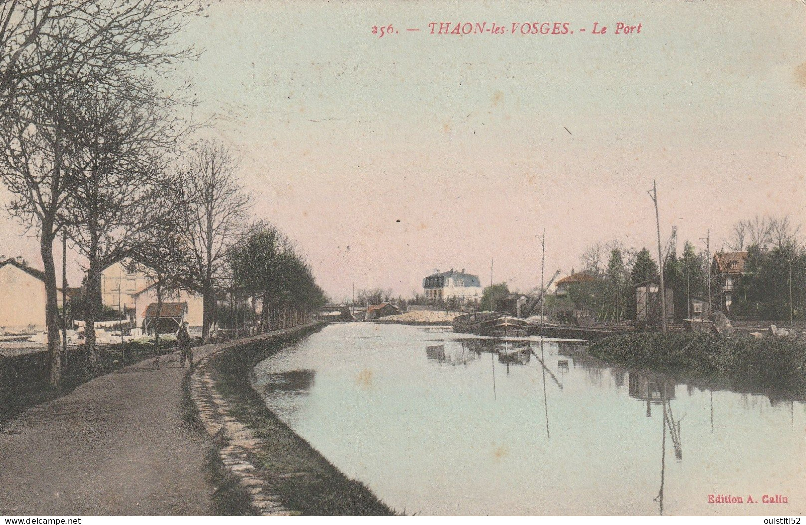 Thaon Les Voges   Le Port Canal ( Peniche ) Edition Calin - Thaon Les Vosges