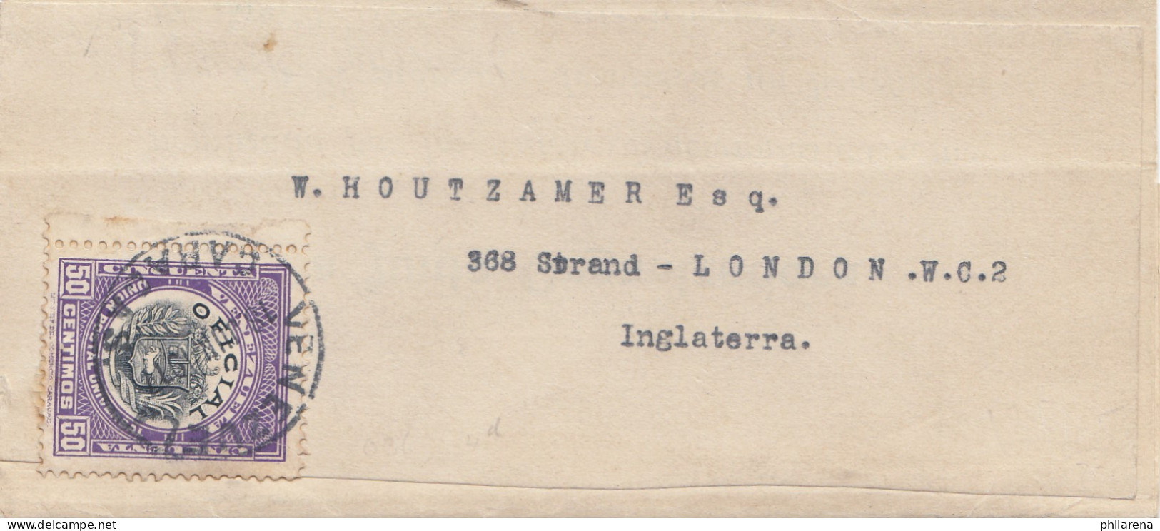 Venezuela 1917: Letter Caracas To London - Venezuela