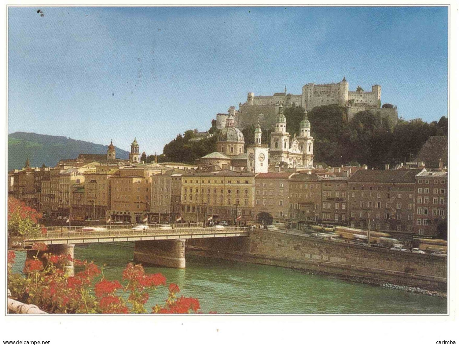 CARTOLINA SALZBURG PER ITALIA CON ANNULLO TARGHETTA - Lettres & Documents