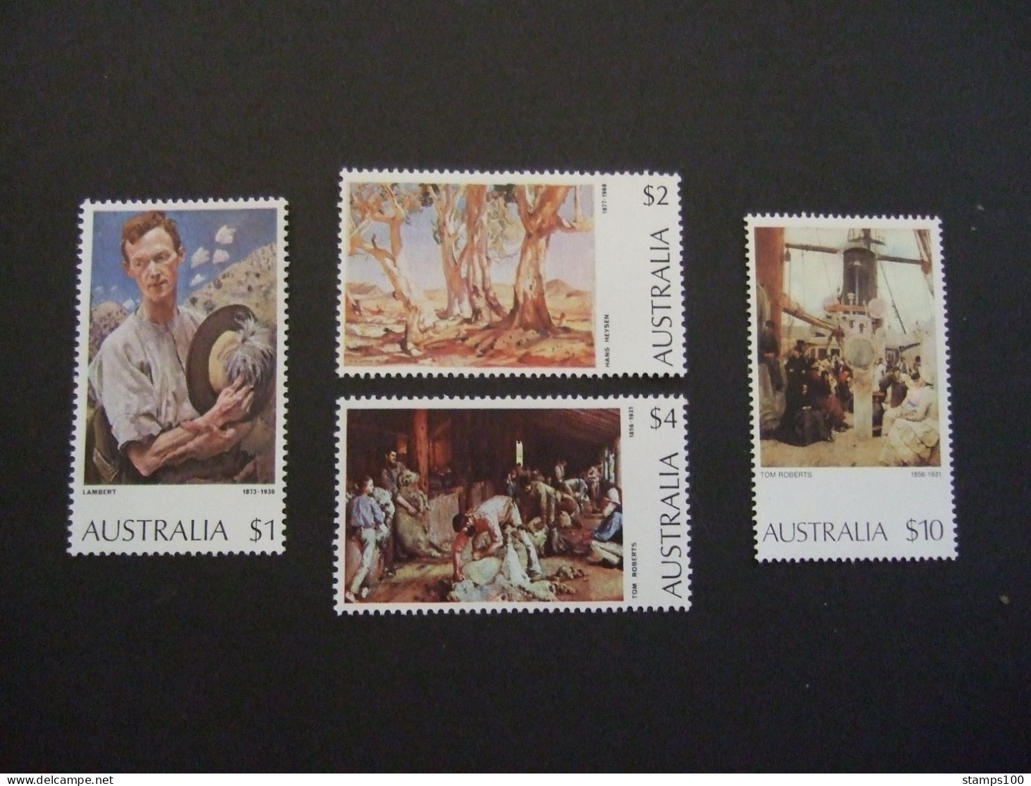 Australia 1974 Paintings Lot Of 4 Stamps MNH ** (A26-09-TVN) - Ongebruikt