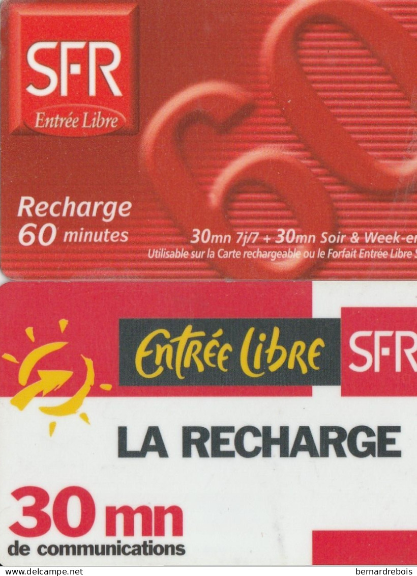 A26 - 2 TELECARTES SFR Pour 1 Euro - Ohne Zuordnung