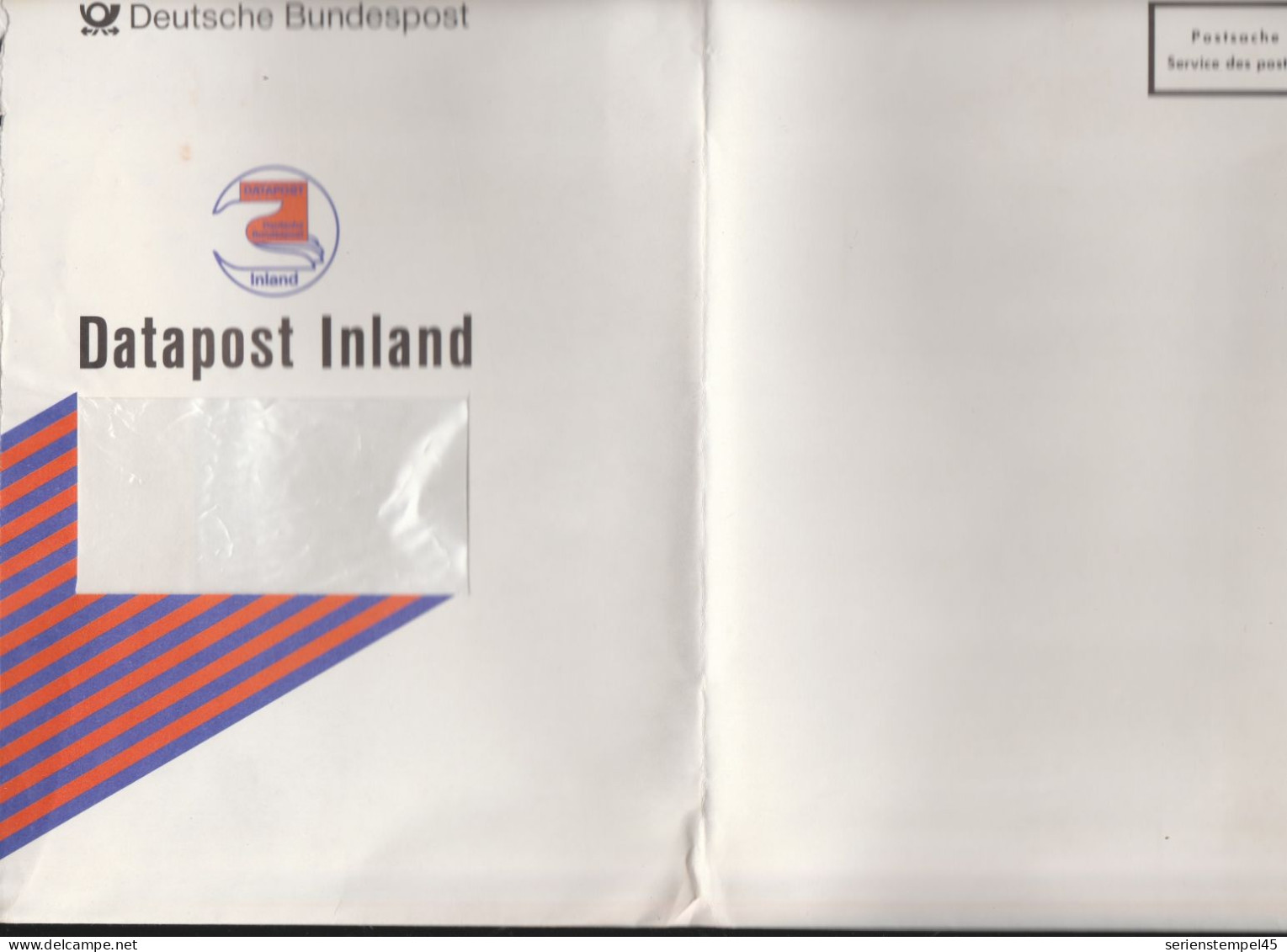 Deutsche Bundespost Postsache Als Datapost Inland Sehr Selten Großbrief - Posta