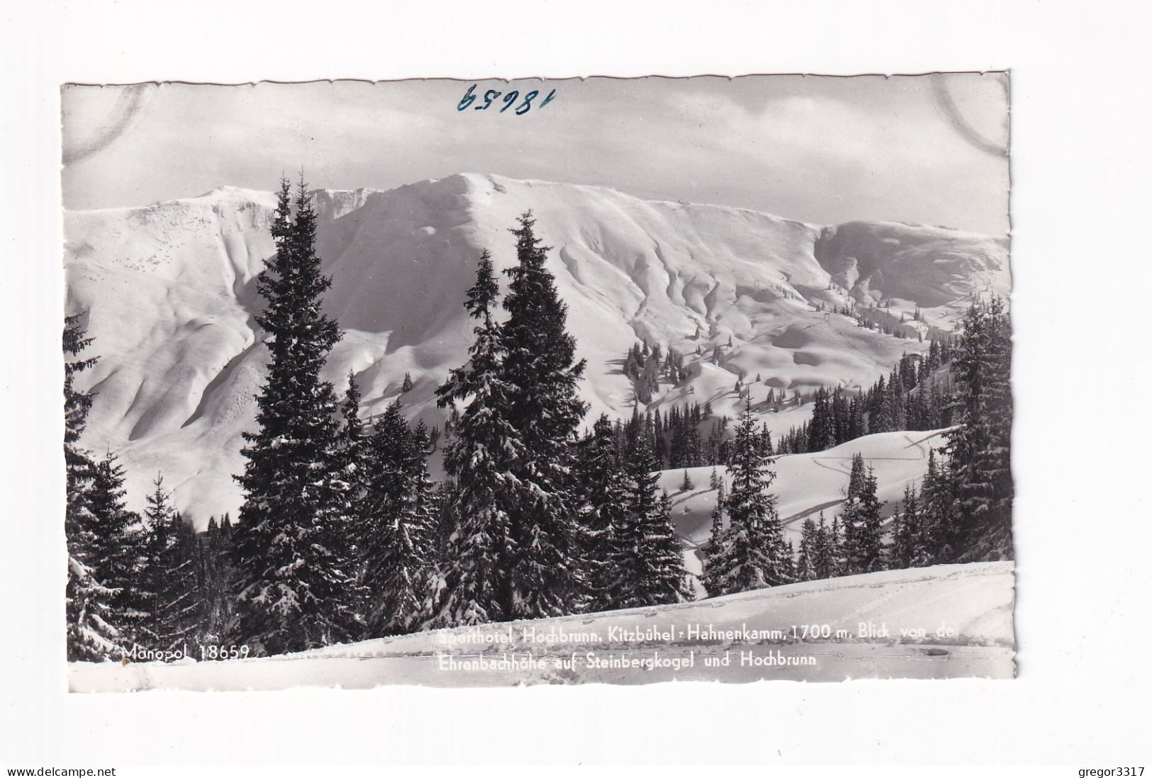 E5667) Sporthotel HOCHBRUNN KITZBÜHEL Hahnenkamm - Blick Von Der Ehrenbachhöhe Auf Steinbergkogel U Hochbrunn ALT! - Kitzbühel