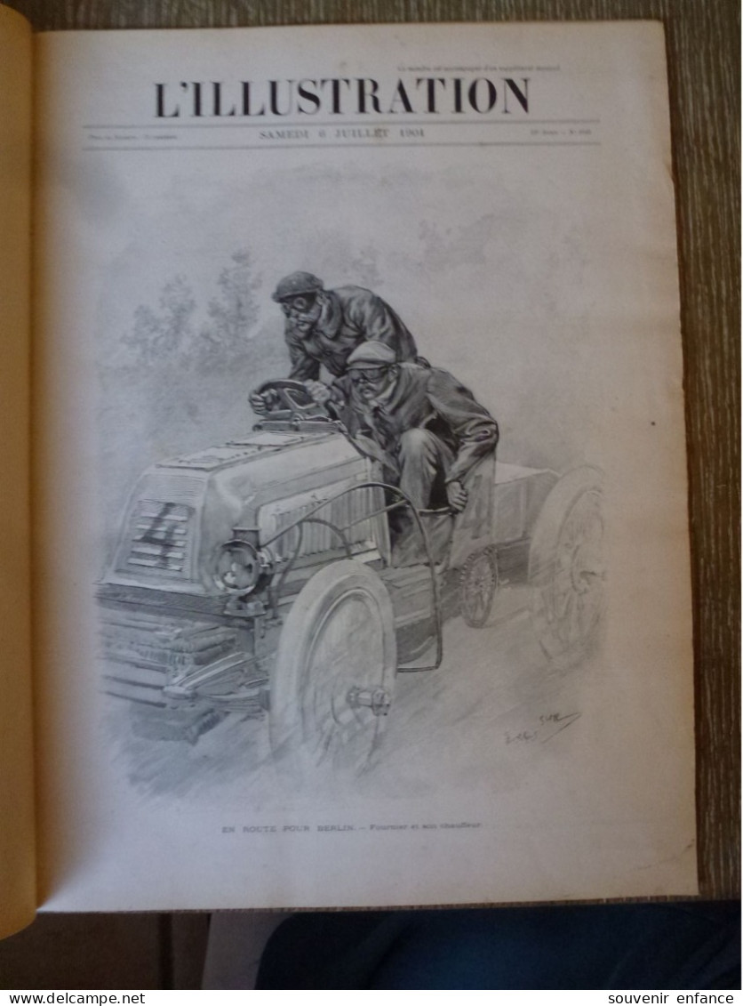 L'Illustration Juillet 1901 Course Automobile Paris Berlin Fournier Trabennbahn Baron Zuylen - L'Illustration