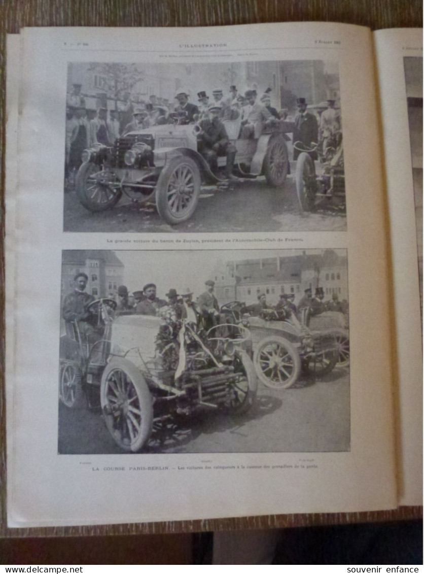 L'Illustration Juillet 1901 Course Automobile Paris Berlin Fournier Trabennbahn Baron Zuylen - L'Illustration