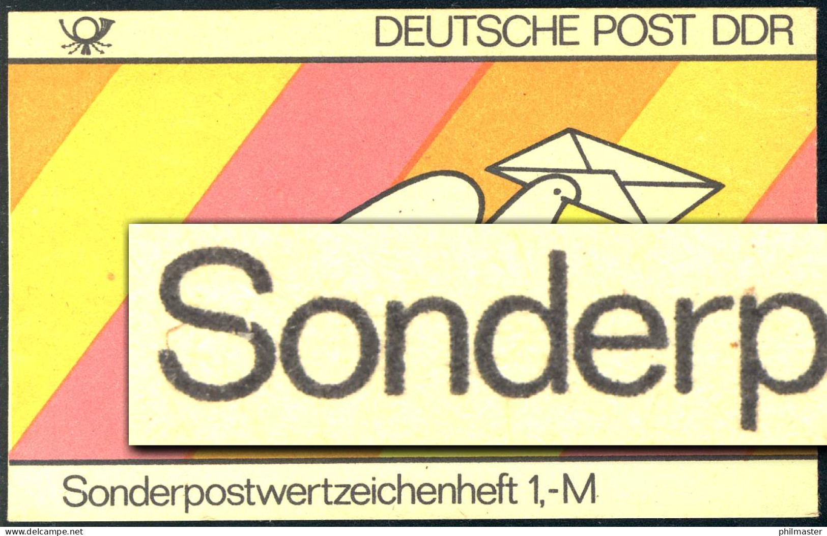 SMHD 18 Brieftaube 1985 Mit DDF Auf 4.DS Kerbe Im S Von Sonder-, ** - Carnets