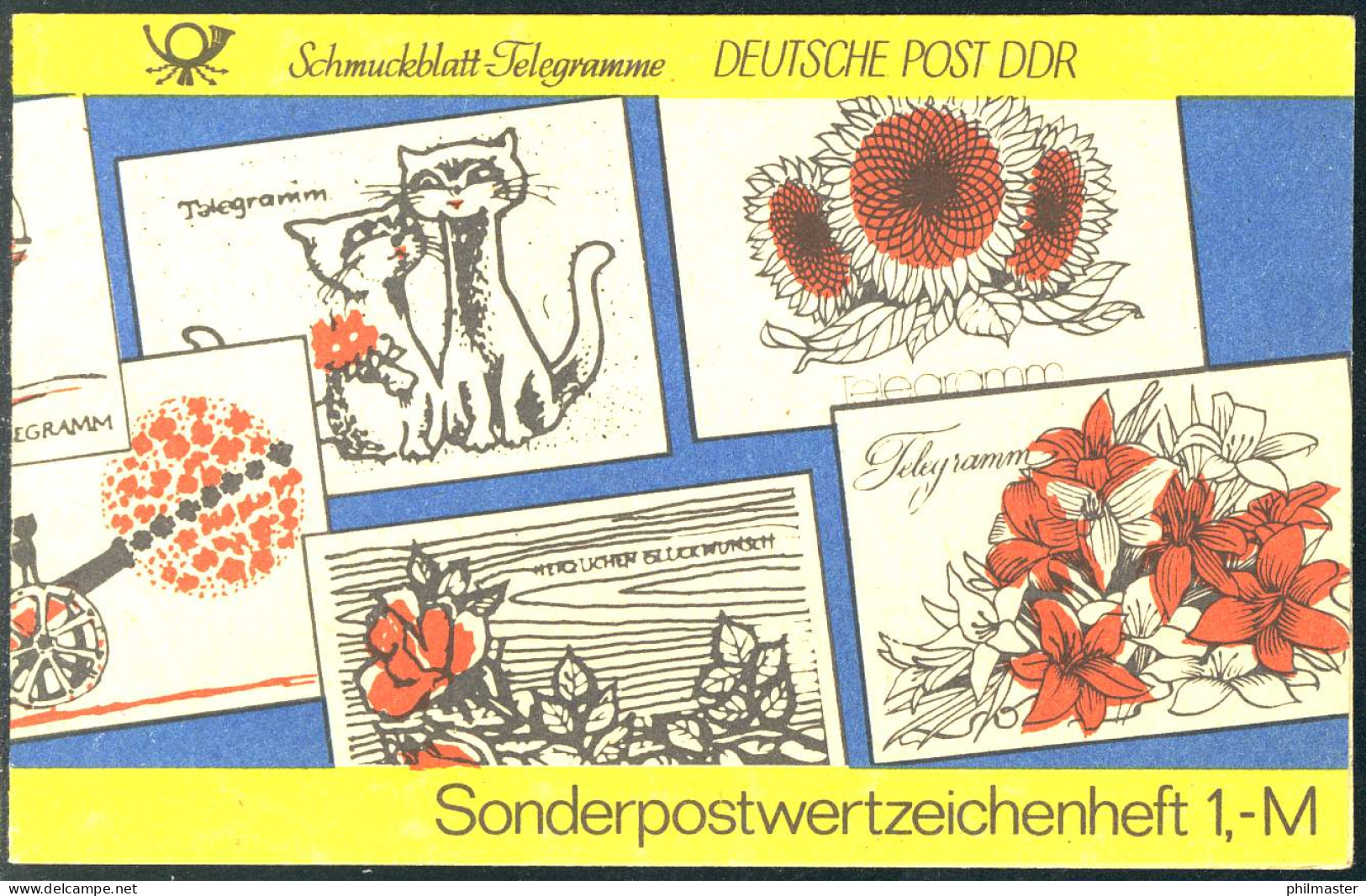 SMHD 19 Telegramme 1985 Mit PLF 2957, Feld 7, ** - Postzegelboekjes