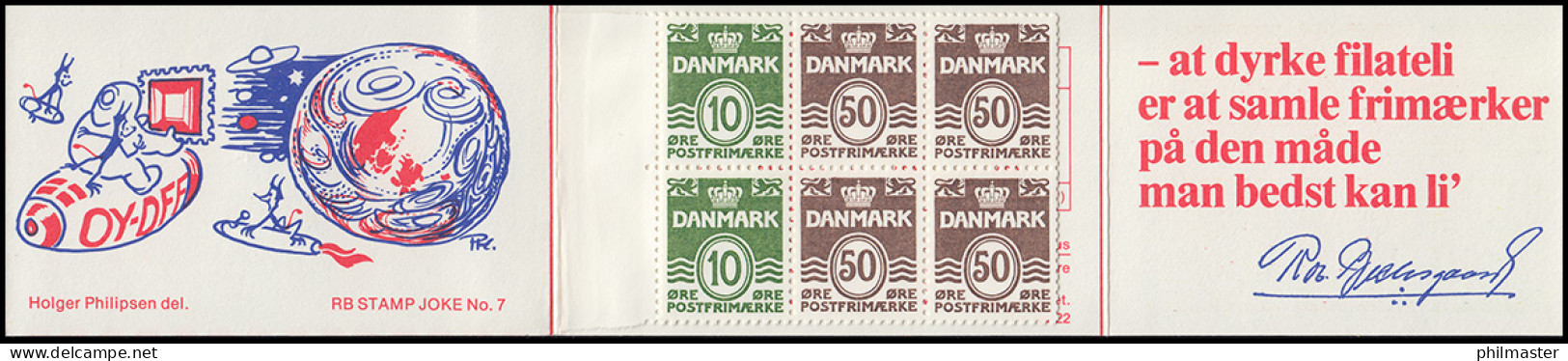 Dänemark Markenheftchen 28 Ziffern Und Königin Margrethe 1981, ** Postfrisch - Markenheftchen