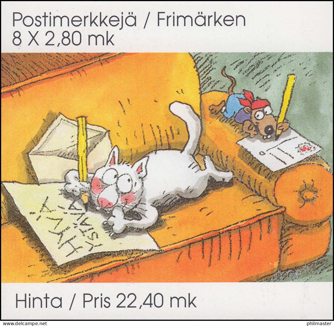 Finnland Markenheftchen 38 Valentinstag, ** Postfrisch - Booklets